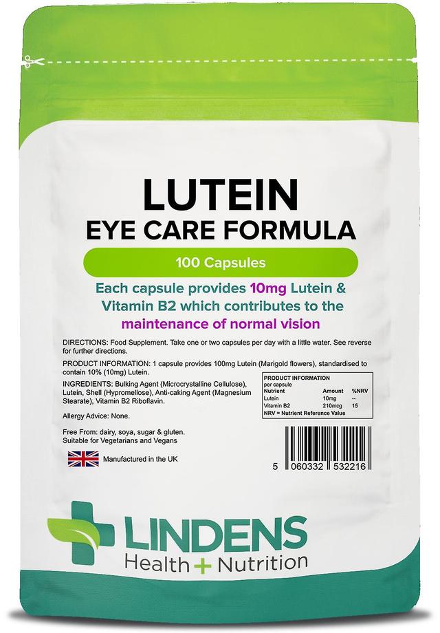 Lindens Lutein 10mg - 100 Capsules on Productcaster.