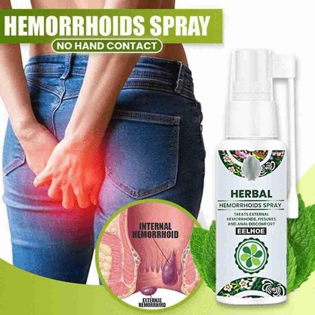 30 ml 100% natürliches pflanzliches Hämorrhoiden-Spray Starkes Hämorrhoiden-Behandlungsmittel Linderung von Analschmerzen Er on Productcaster.