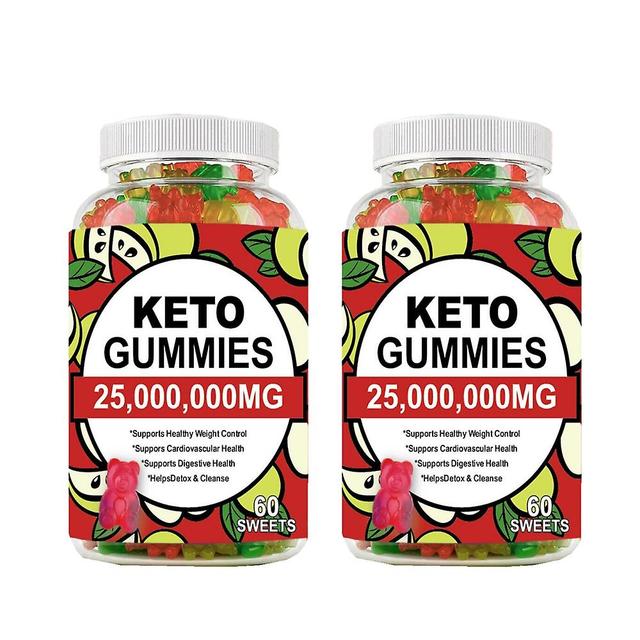 2x Minch 60 Count Keto Gummies Ketone Fat Body Management Burner Apple Cider Vinegar Vitamin Bear Gummy For Men Women Sweets on Productcaster.