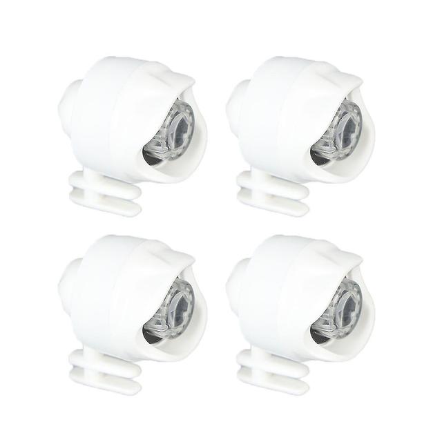 Waterproof Adjustable Shoes Headlamp for Night Riding, Hiking & Camping (4 Pcs) - Bright White on Productcaster.