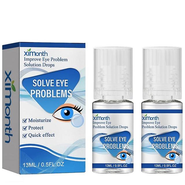 Eye Drops Effective Relief Discomfort Get Rid of Fatigue Dry Eyes Blurred Liquid Eye Pain Eye Overuse Drop Clean Daily Care 2pcs on Productcaster.