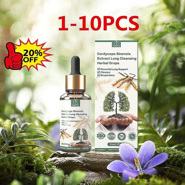 unbrand Cordyceps Extract Lung Health - Lung Cleanse & Detox For Respiratory Support 4PCS on Productcaster.