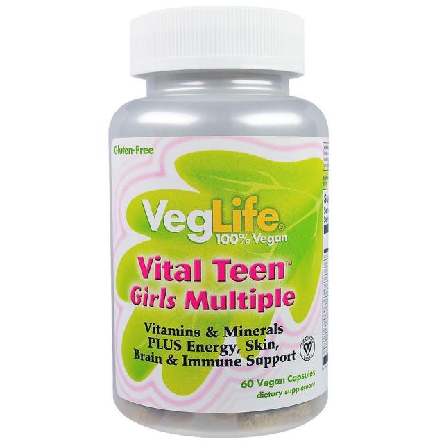 VegLife, Vital Teen Girls Multiple, 60 Vegan Capsules on Productcaster.