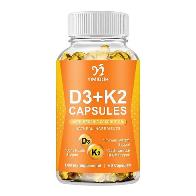 Vorallme Vitamin D3 K2 Kapseln Tägliches Nahrungsergänzungsmittel Unterstützt ein gesundes Immunsystem, Herz und starke Knochen Vegetarische Kapsel... on Productcaster.