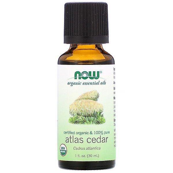 NOW Foods Nu livsmedel, ekologiska eteriska oljor, Atlas Cedar, 1 fl oz (30 ml) on Productcaster.