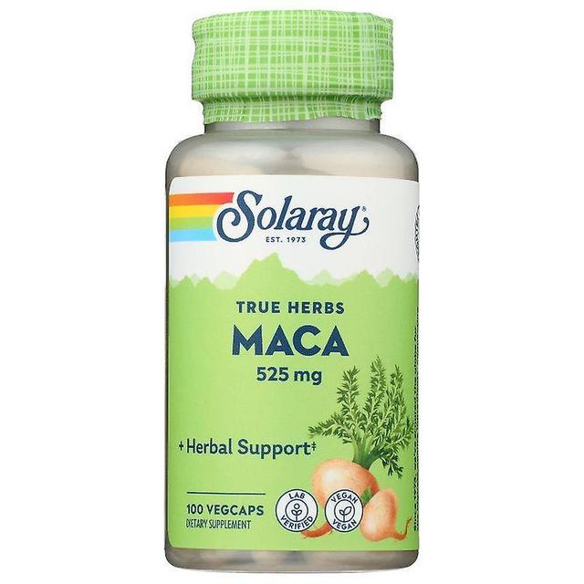 Solaray Maca 525mg Capsules 100 (81321) on Productcaster.