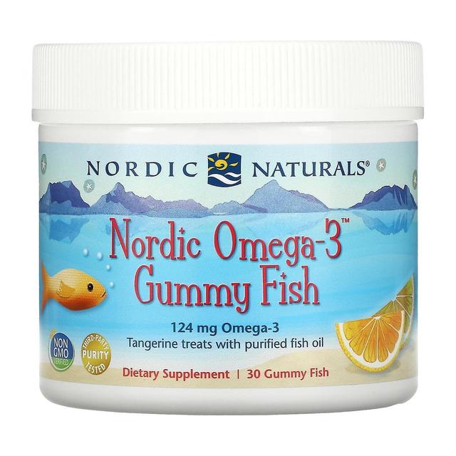 Nordic Naturals, Nordic Omega-3 Gummy Fish, Tangerine Treats, 124 mg, 30 Gummy Fish on Productcaster.