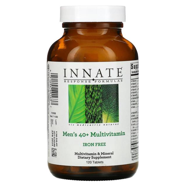 Innate Response Formulas, Men's 40+ Multivitamin, Iron Free, 120 Tablets on Productcaster.