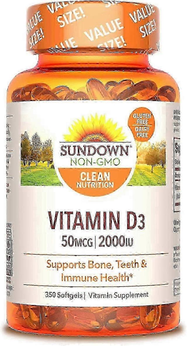 Sundown naturals vitamin d3, 2000 iu, softgels, 350 ea on Productcaster.