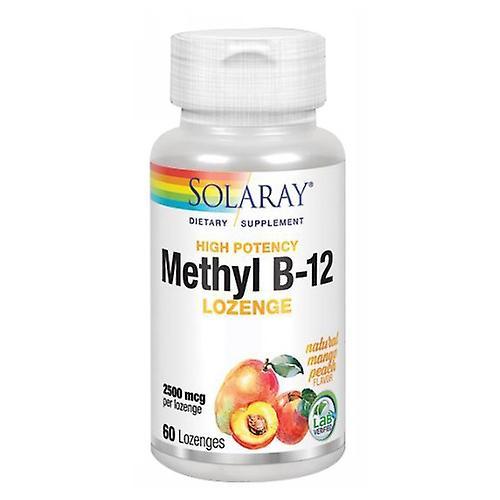 Solaray Methyl B-12, Mango Peach 60 Lozenges (Pack of 1) on Productcaster.