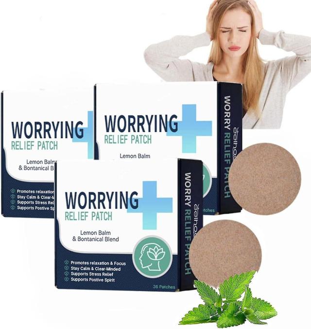 Patch anti-stress naturel - Patchs relaxants pour l’anxiété, le soutien de l’humeur et le regain d’énergie (36 patchs) 108 patchs on Productcaster.