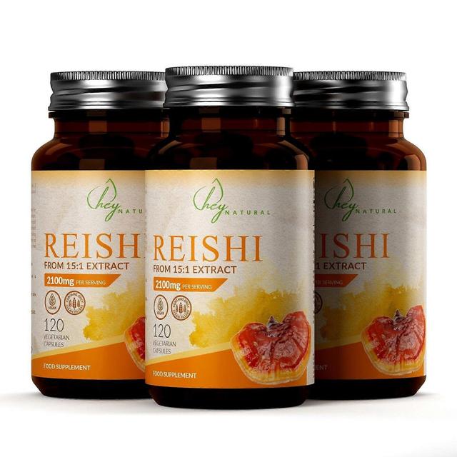 Hey Natural Reishi (700mg) 120 Cápsulas 3 Bottles (360 Capsules) on Productcaster.