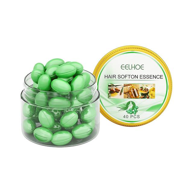 Eterisk Olja Hair Capsules For Dry And Damaged Hair Suitable For Hair Dyeing Exquisite Glass Bottle Packaging (green) 40 Capsules 30ml on Productcaster.