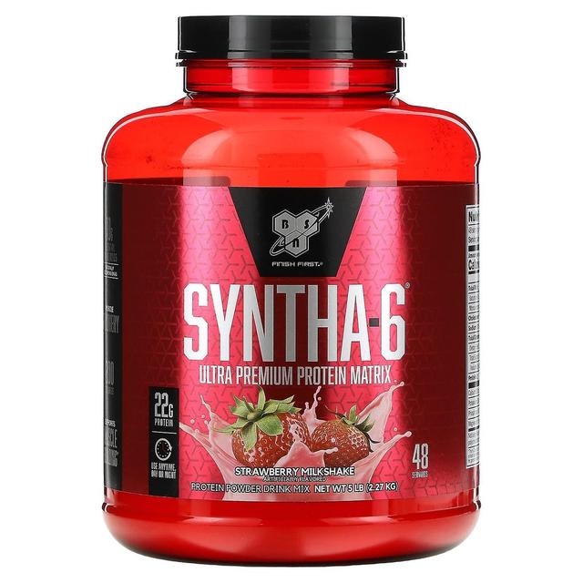 BSN, Syntha-6, Ultra Premium Protein Matrix, Strawberry Milkshake, 5 libbre (2,27 kg) on Productcaster.