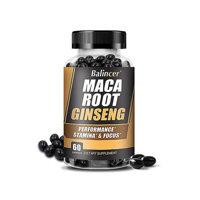 Visgaler Maca Root Ginseng Tablets Enhance Male Stamina Improve Erection Enhancement Supplement Male Energy Booster 60 count-1 bottle on Productcaster.