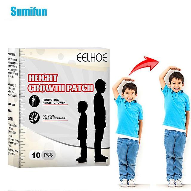 Qian 10pcs/box Height Growth Patch For Adults Child Promote Bone Development Body Taller Foot Sticker Chinese Herbal Medical Plaster 10pcs in 1box on Productcaster.