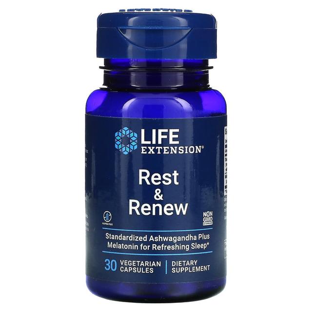 Life Extension, Rest & Renew, 30 Vegetarian Capsules on Productcaster.