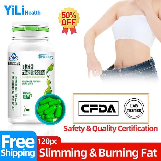 Coscelia L Carnitine Capsules Slimming Products Belly Fat Burner Remover Burn Tummy Fat Lose Weight Green Tea Cfda Approve 60pc/120pc 2bottles 120pc on Productcaster.