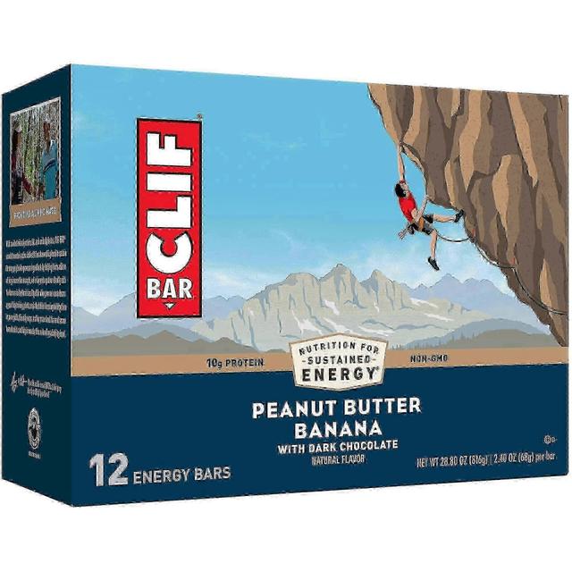 Clif bar peanøttsmør banan med mørk sjokolade energi barer, 12 ea on Productcaster.