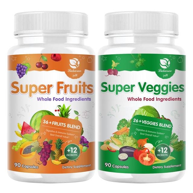 Tib Probiotic Vegetable And Fruit Supplement Support Immunity Improved Heart ,brain & Vision Health Reduced Risk Of Chronic Diseases 2bottles on Productcaster.