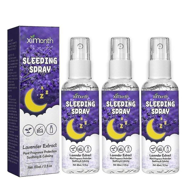 3pcs Lavender Sleep Spray soulage l’anxiété, détend l’esprit et le corps, aide on Productcaster.