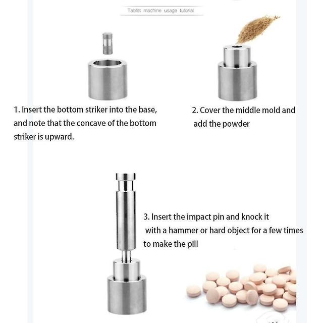 Pxcl Handtablettenpresse, Pillenpressmaschine Pillenherstellungswerkzeug Zuckerscheibenherstellungsgerät für zu Hause, 6mm on Productcaster.