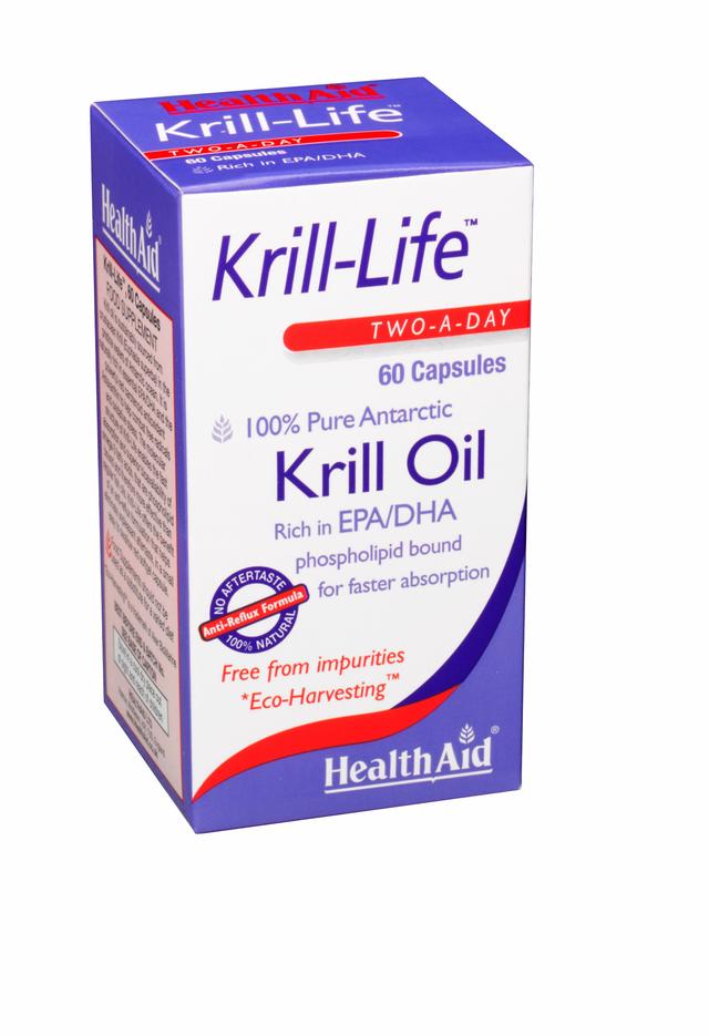 Health Aid Auxílio à Saúde, Krill-Life, 60 Cápsulas on Productcaster.