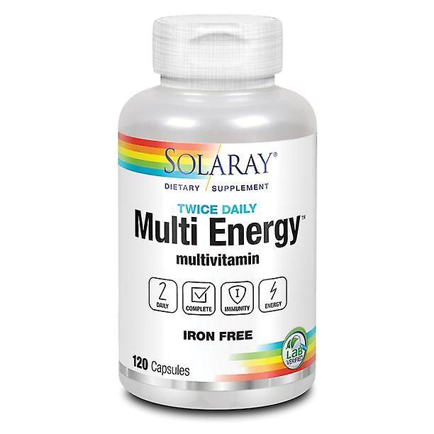 Solaray multi energy no iron, two daily capsules | 120 count on Productcaster.