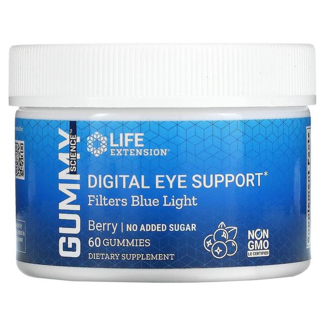 Life Extension, Digital Eye Support, Filters Blue Light, Berry, 60 Gummies on Productcaster.