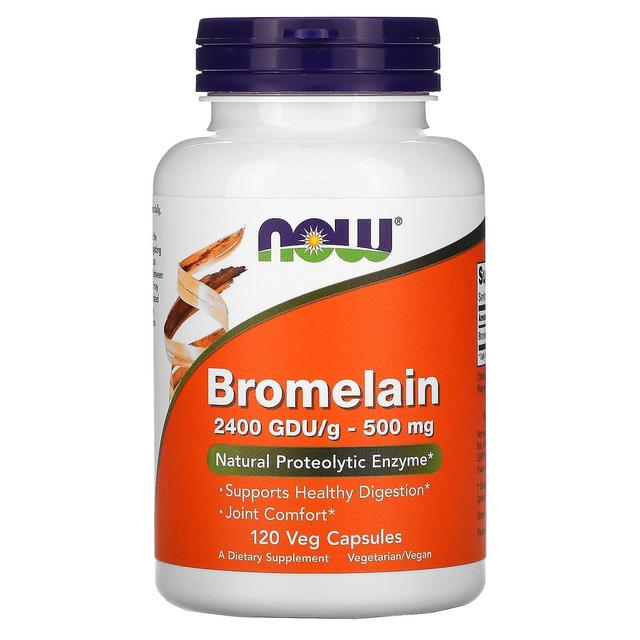 NOW Foods, Bromelain, 500 mg, 120 Veg Capsules on Productcaster.