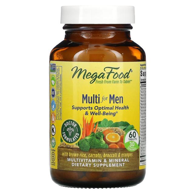 MegaFood, Multi for Men, 60 Tablets on Productcaster.