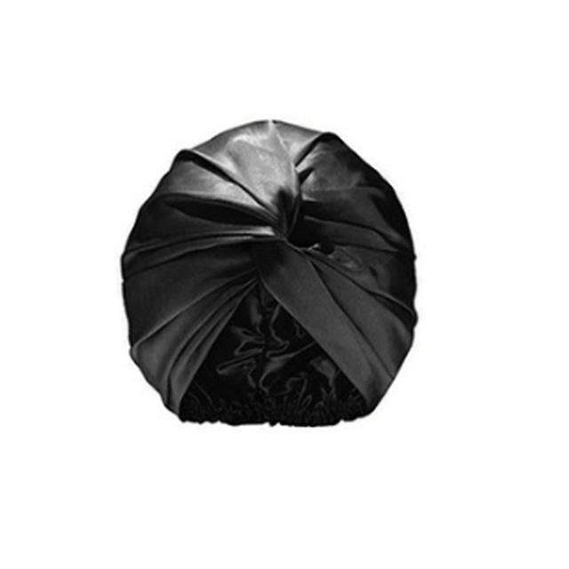 Dewenwils Dww-onesie En Soie De Mrier Noir Pour Femmes Soins Des Cheveux Enveloppements De Cheveux En Soie Naturelle Pour Dormir Bonnet En Soie Ave... on Productcaster.