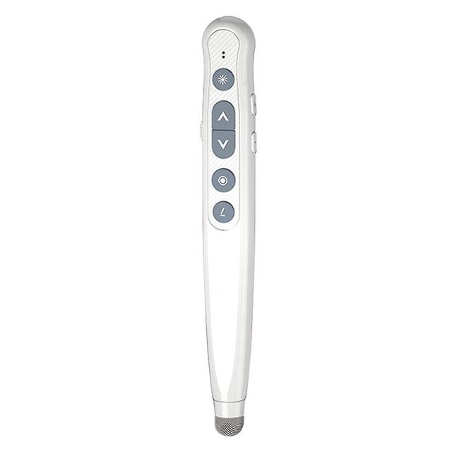 Multifunctional Projection Page Turning Pen Lightweight Long-distance Lasers Pointer For Classroom Teaching White on Productcaster.