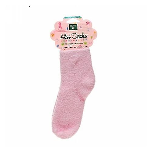 Earth Therapeutics Calcetines con infusión de aloe, rosa 1 par (paquete de 1) on Productcaster.