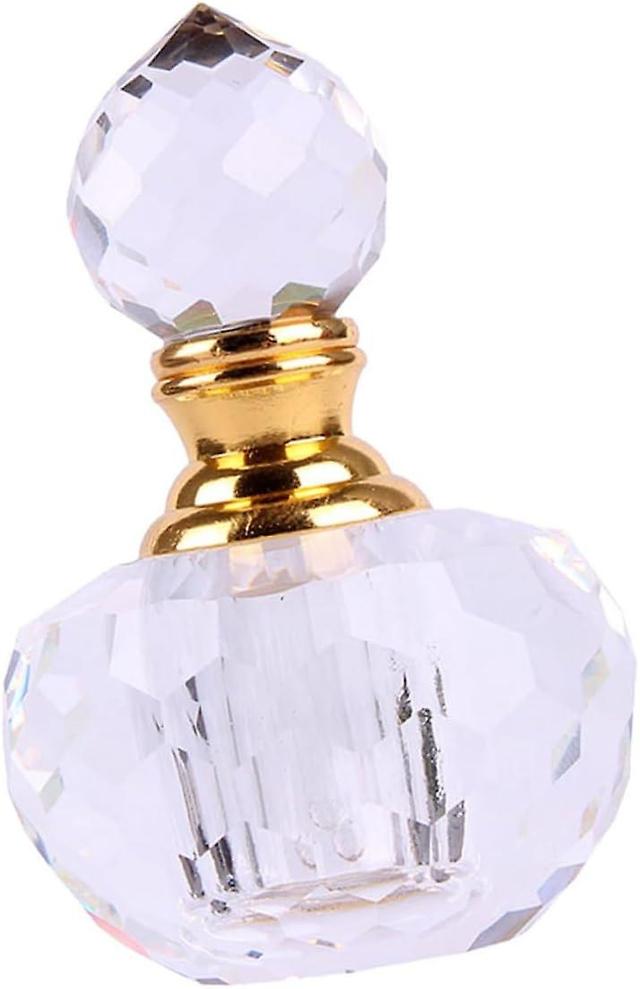 Glass Perfume Bottle - Transparent, 2pcs, Empty, 4x4cm on Productcaster.