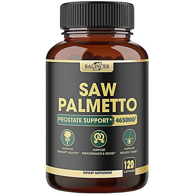 Vorallme Saw Palmetto Extract, 4650mg Per Serving - Prostate Support, Anti-hair Loss, For Frequent Urination, Non-gmo 120 count 1 bottle on Productcaster.