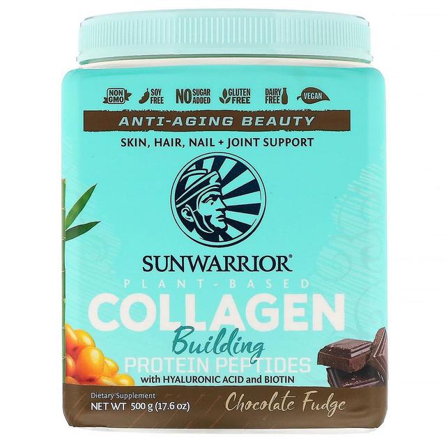 Sunwarrior, Kollagen Gebäude Protein Peptide, Schokolade Fudge, 17,6 Oz (500 g) on Productcaster.