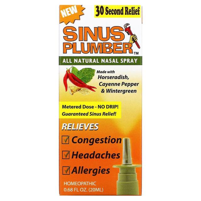 Greensations, Sinus Plumber, All Natural Nasal Spray, 0.68 fl oz (20 ml) on Productcaster.