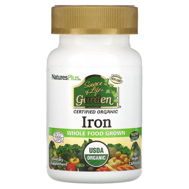 Nature's Plus NaturesPlus, Source of Life Garden, Iron, 30 Vegan Capsules on Productcaster.