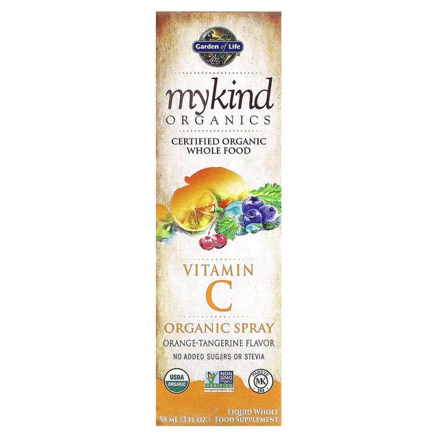 Garden of Life, MyKind Organics, Vitamin C Organic Spray, Orange-Tangerine, 2 fl oz (58 ml) on Productcaster.