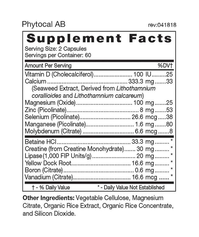 D'Adamo Personalized Nutrition D'adamo nutrição personalizada phytocal multimineral para o tipo ab 120's on Productcaster.