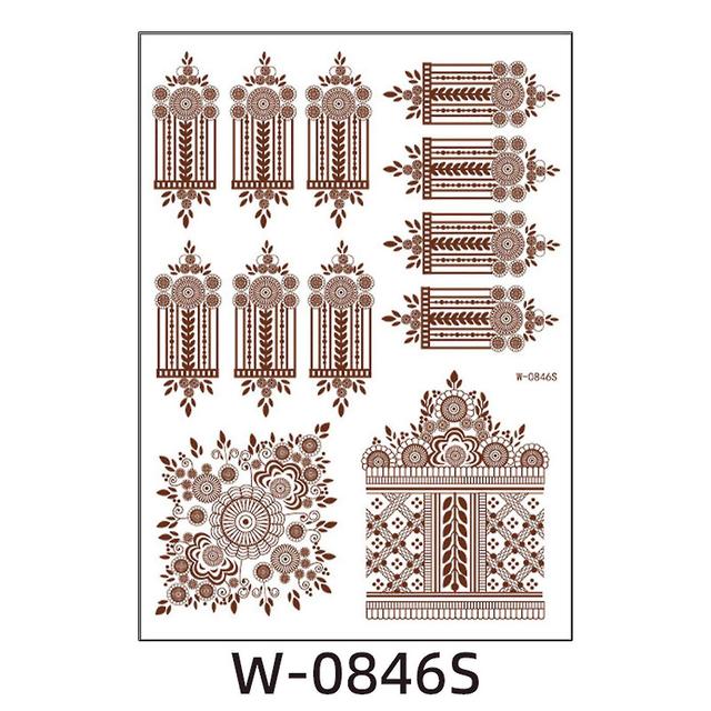 Scacv Temporärer Tattoo-Aufkleber Wasserdichter DIY-Körper-Tattoo-Patch Langlebiger personalisierter Aufkleber 0846S on Productcaster.