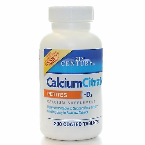 21st Century Calcium Citrate Petites + D3, 200 Tabs (Pack of 6) on Productcaster.