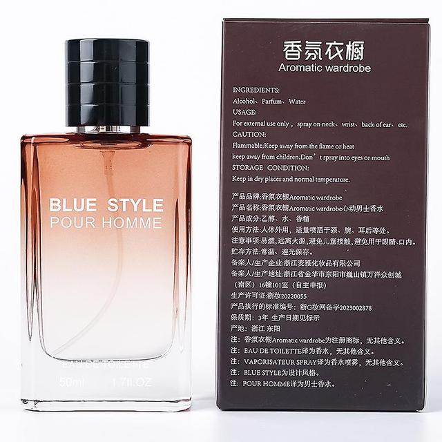 Exquise eau de cologne blauwe voor mannen, langdurige lichte geur, natuurlijke frisse geur C on Productcaster.