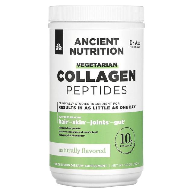 Dr. Axe / Ancient Nutrition, Vegetarian Collagen Peptides, Naturally Flavored, 9.9 oz (280 g) on Productcaster.