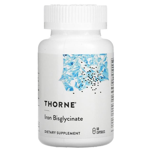 Thorne Research, Iron Bisglycinate, 60 Capsules on Productcaster.