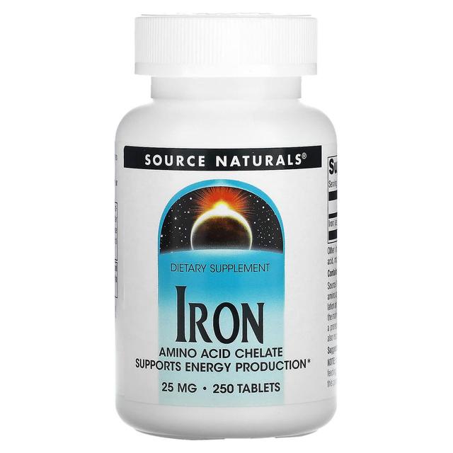 Source Naturals, Eisen, 25 mg, 250 Tabletten on Productcaster.