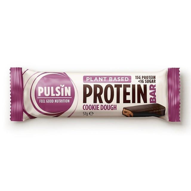 Pulsin plantebasert protein bar cookie dough 12 x 57g case on Productcaster.