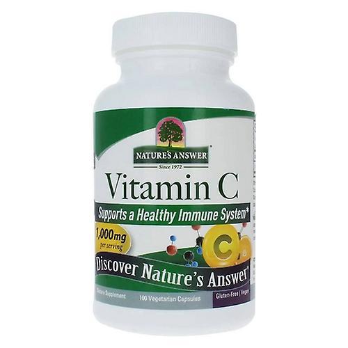 Nature's Answer Vitamina C, 1000 mg, 100 cápsulas vegetales (paquete de 1) on Productcaster.