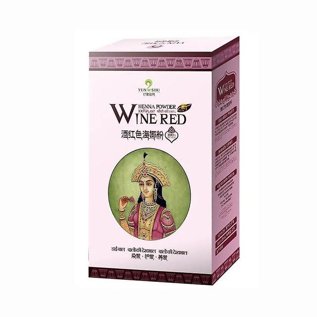 100g Indian Pure Plant Henna Powder Hair Dye Black Dark Brown Cover White Hair Nourishing Hair Care Natural Hair Dyeing Powder Wine red on Productcaster.